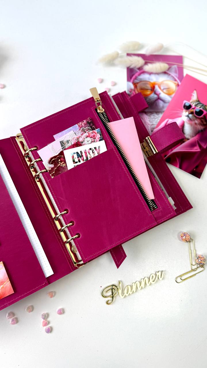 Leather Planner notebook cover A5, Leather Bullet Journal,Leather Sketchbook,Executive Leather Planner,Handmade Leather crazy horse.