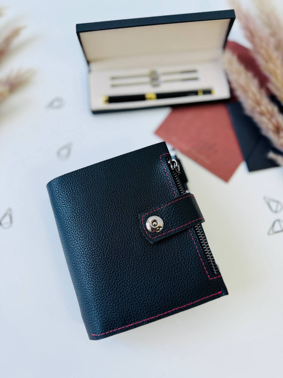 Leather mini planner A7, mini planner,personal size, study stationery, passport size notebook, leather wallet binder planner daily.