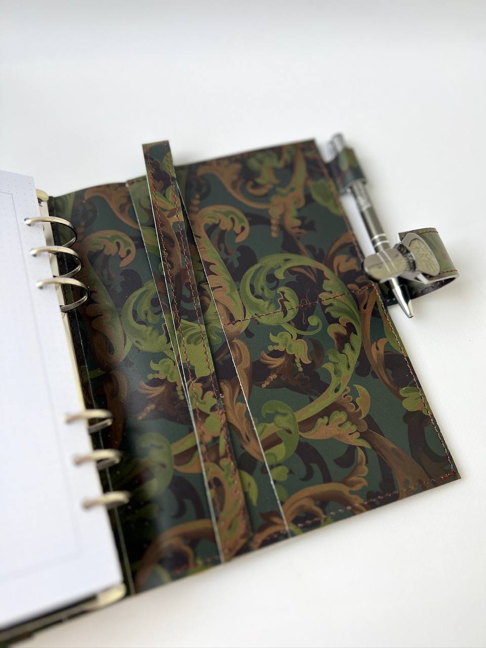 Cyprus, Limassol. Green leather planner A5.