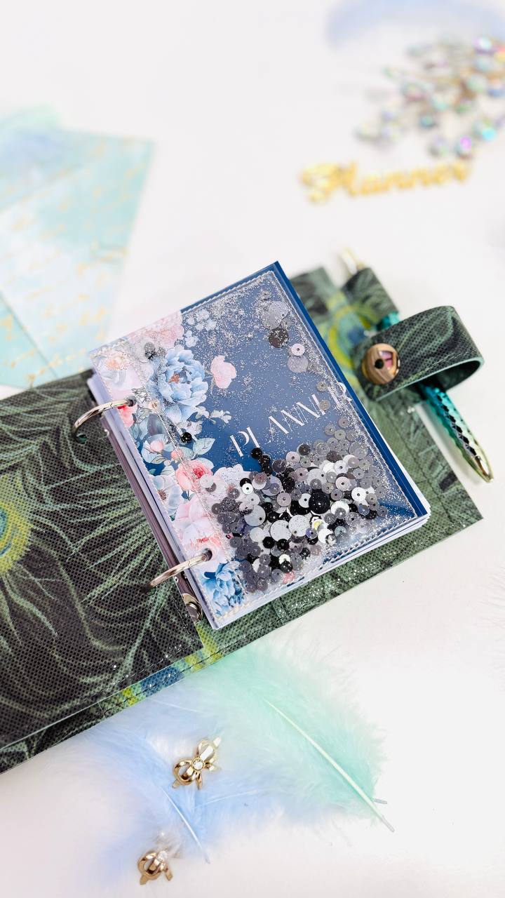 Exclusive Leather mini planner A7 binder.