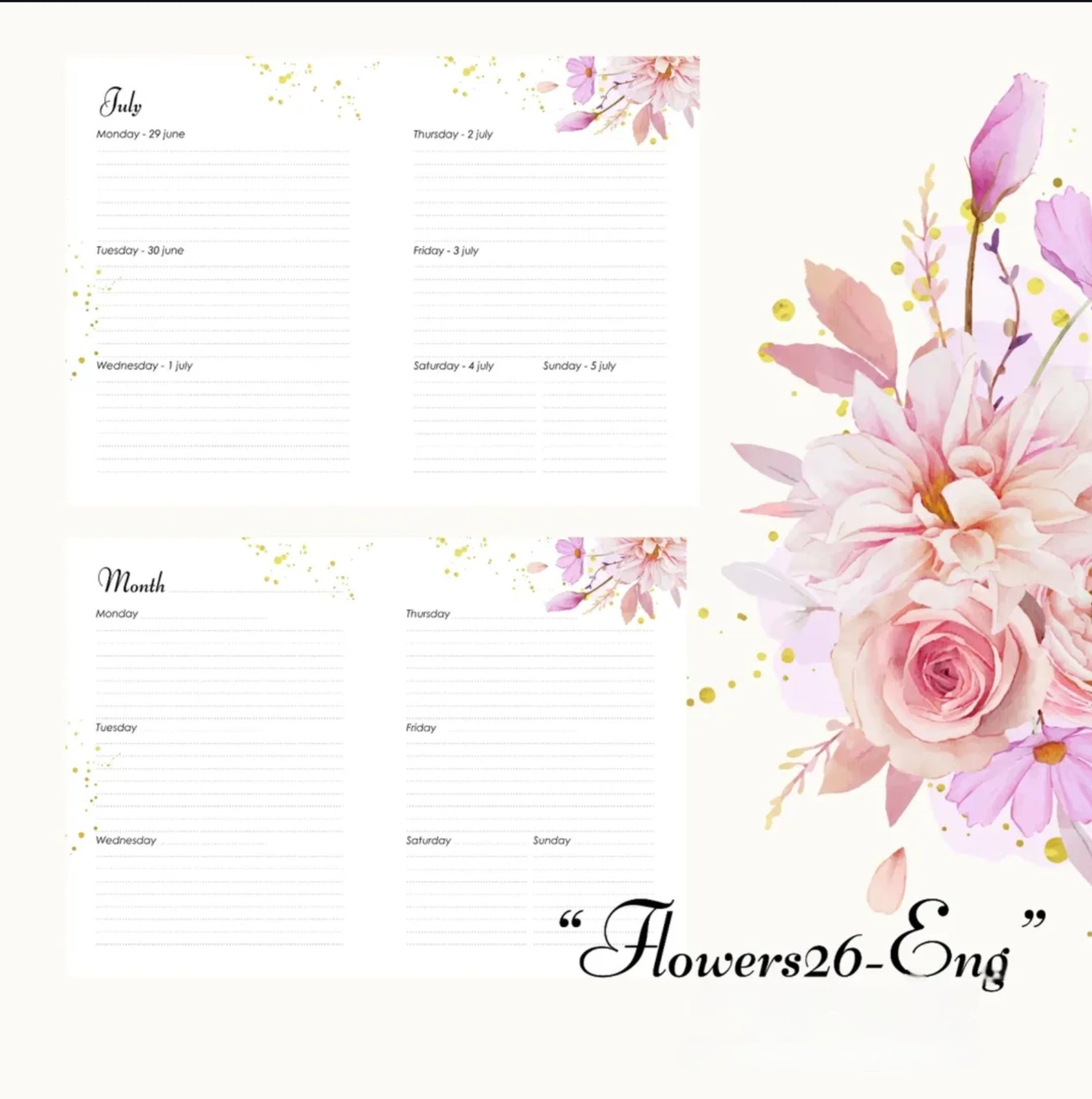 Natural Italian Leather Pink Planner A5, Ringbuch a5, Leather template, A5 ring binder,Binder a5,Leather wallet template,Binder wallet.