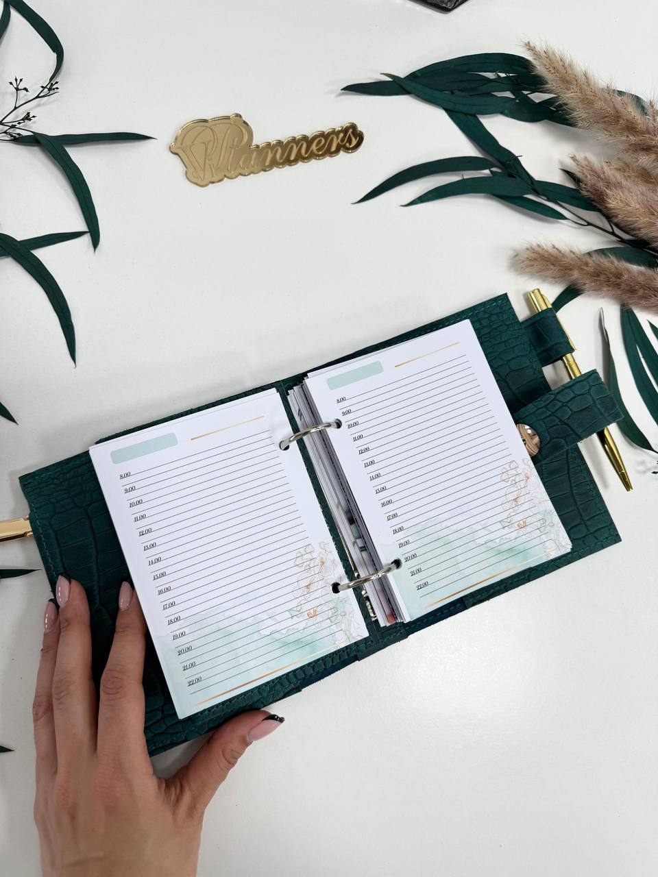 Leather mini notebook cover A7 binder,Planner A7 binder personal passport size, leather planner, planner binder 2 rings, diary for work.