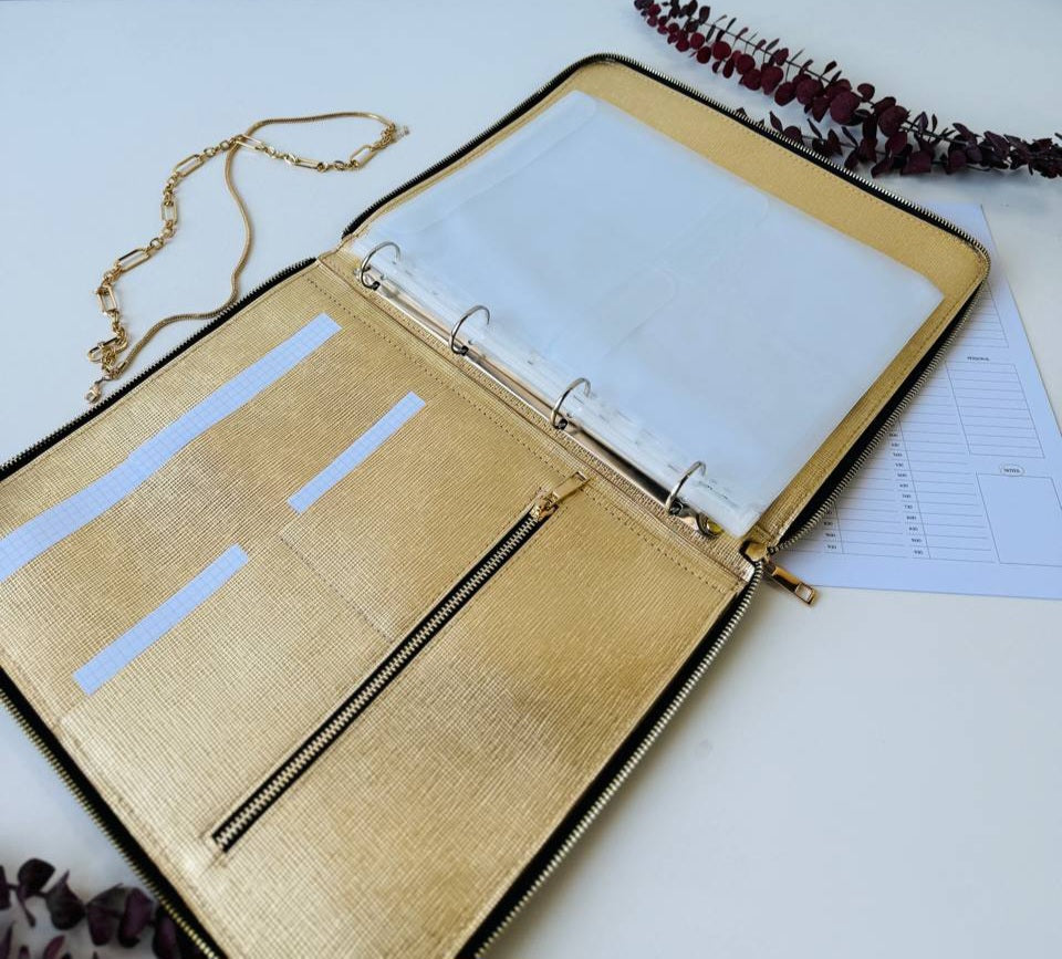 A4 Luxe Leather Organizer Padfolio