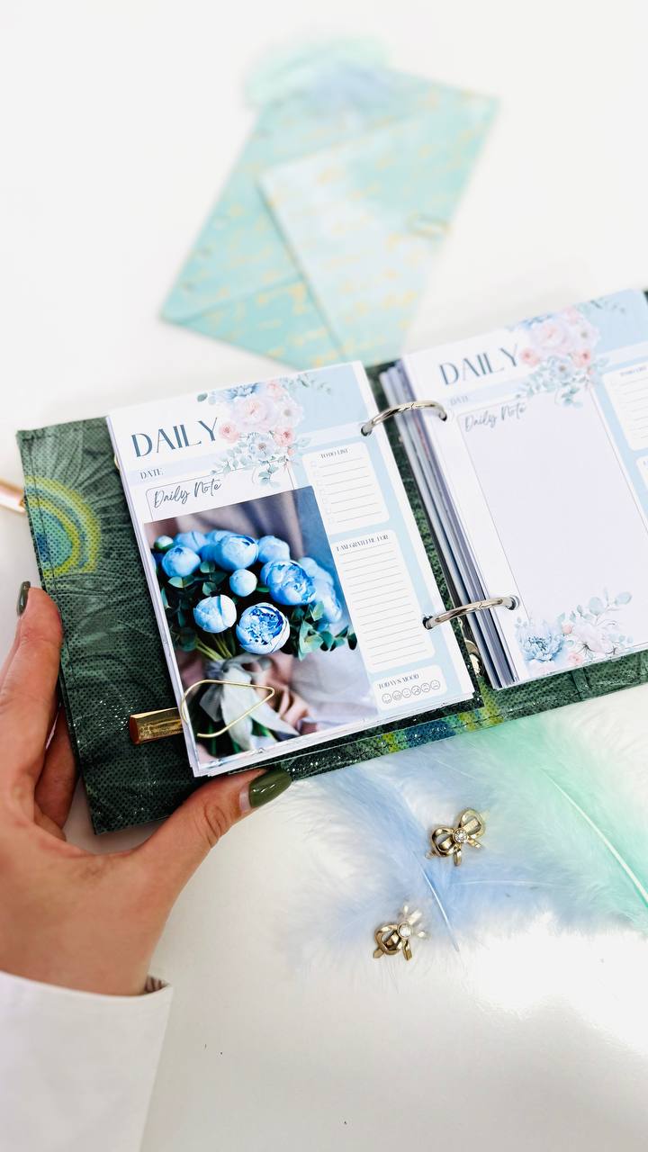 Exclusive Leather mini planner A7 binder.