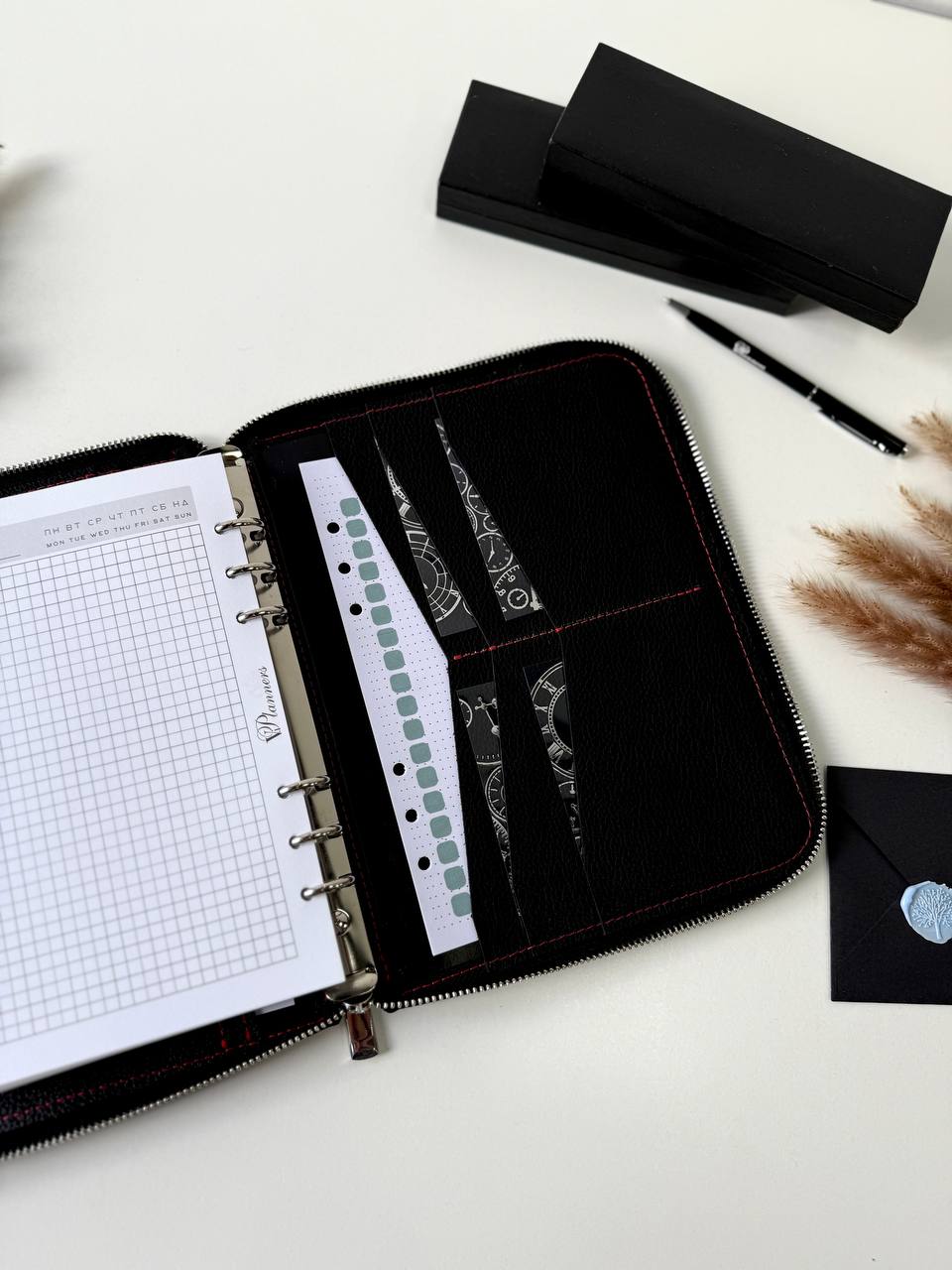 Leather zipper notebook. Natural Leather Planner A5, Ringbuch a5, Leather template, A5 ring binder,Binder a5,Leather wallet template,Binder