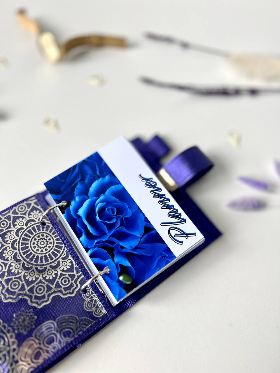 Leather wallet notebook cover mini A7.