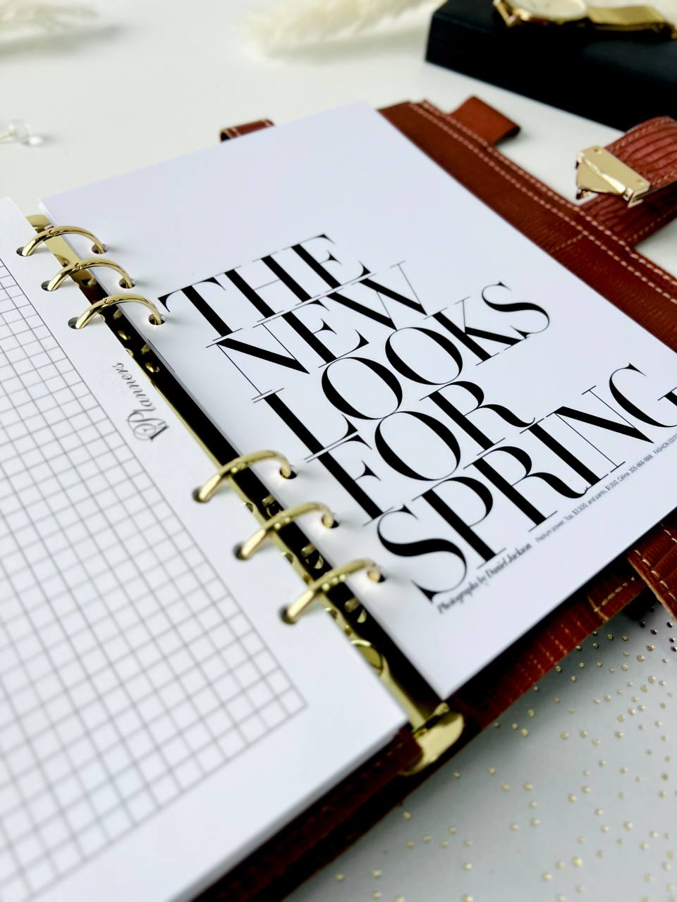 Natural Italian Leather Planner A5, Ringbuch a5, Leather template, A5 ring binder,Binder a5,Leather wallet template,Binder wallet.