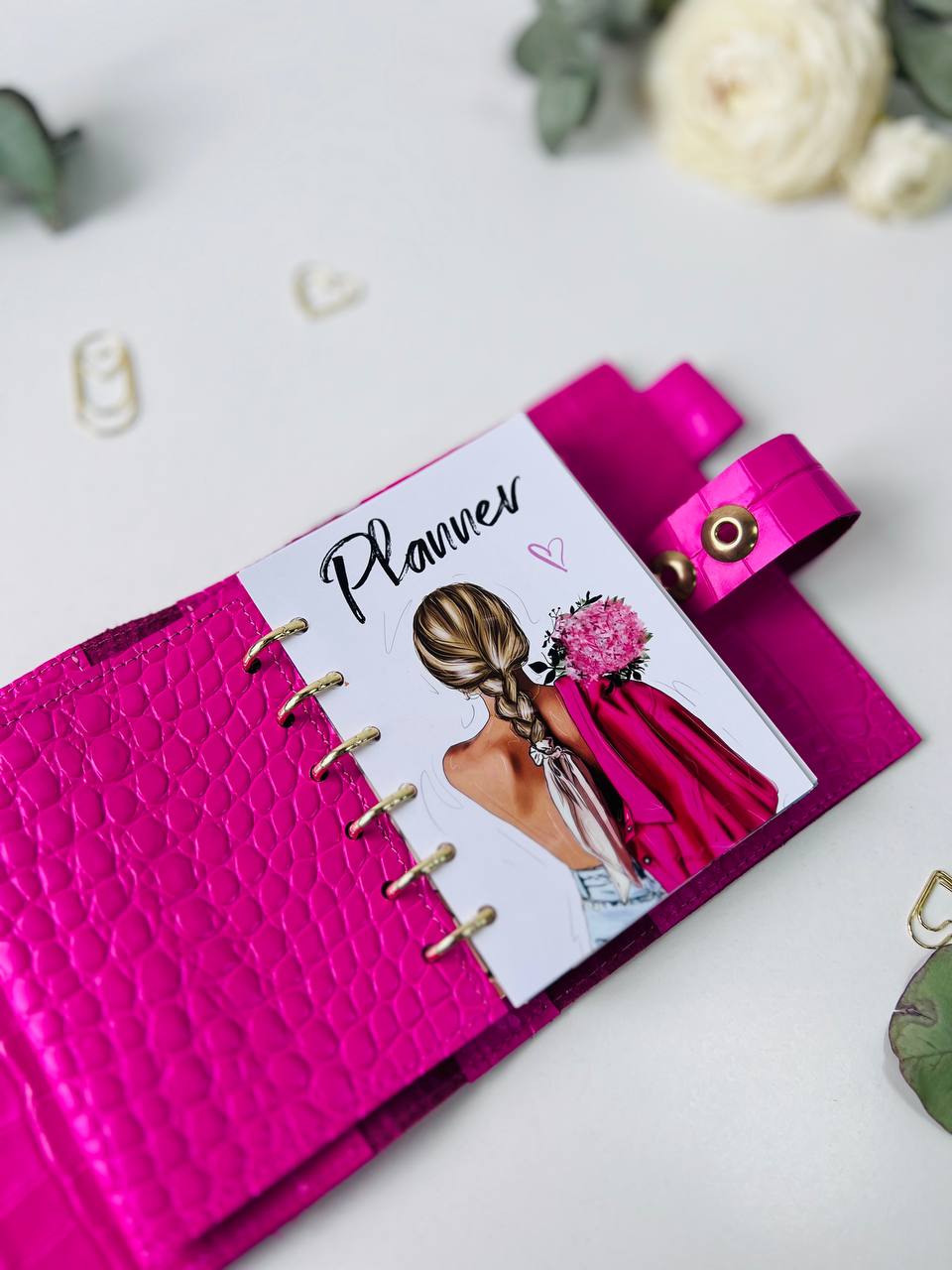 Leather mini notebook cover A7 binder,Planner A7 binder personal passport size, leather planner, planner binder 6 rings, diary for work.