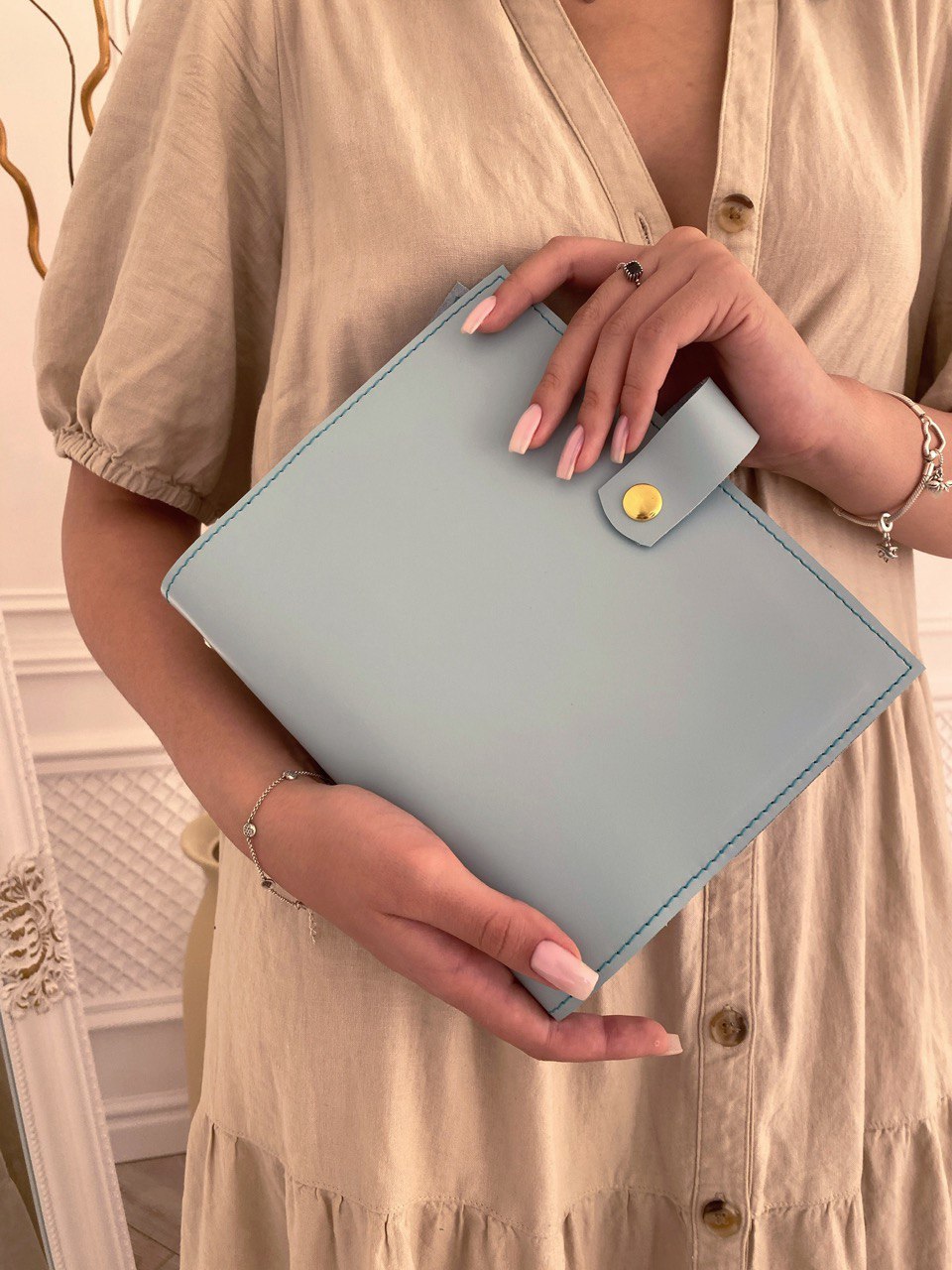 Cyprus, Limassol,  stationery items. Leather notebook cover A5,  classic collection.