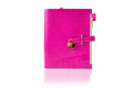 Natural Italian Leather Pink Planner A5, Ringbuch a5, Leather template, A5 ring binder,Binder a5,Leather wallet template,Binder wallet.