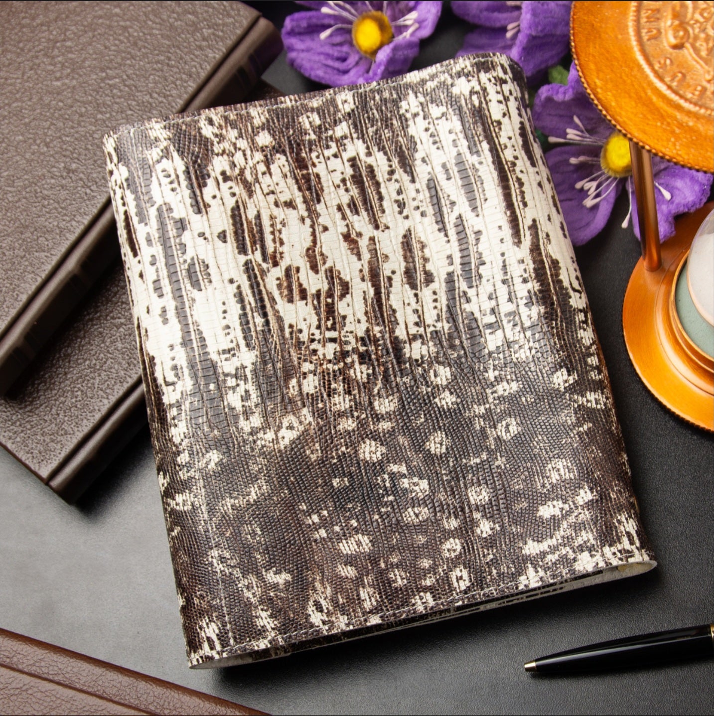 Cyprus, Limassol. Rare natural Leather notebook cover A5.