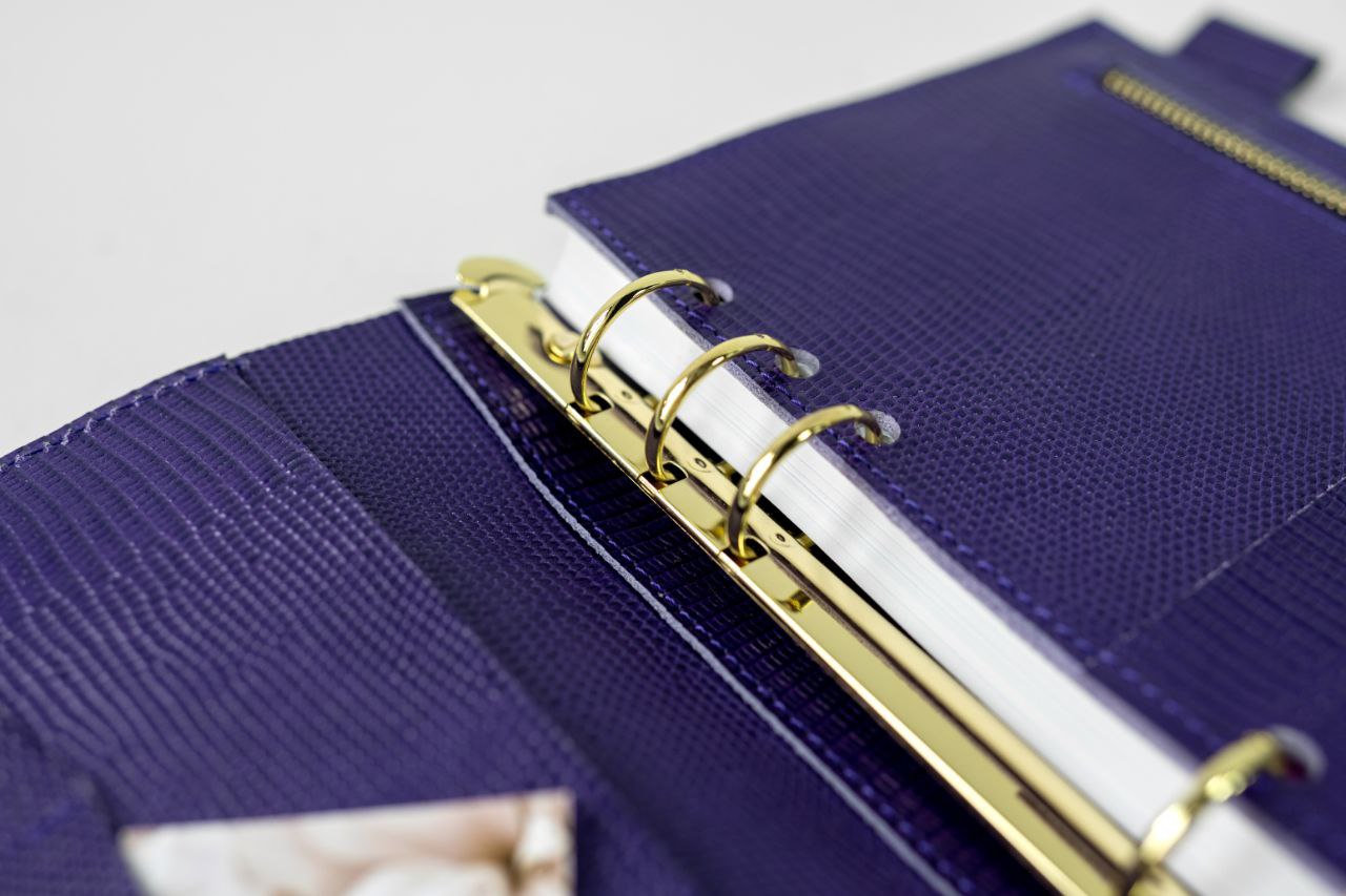 Natural Italian Leather Planner A5, Ringbuch a5, Leather template, A5 ring binder,Binder a5,Leather wallet template,Binder wallet.
