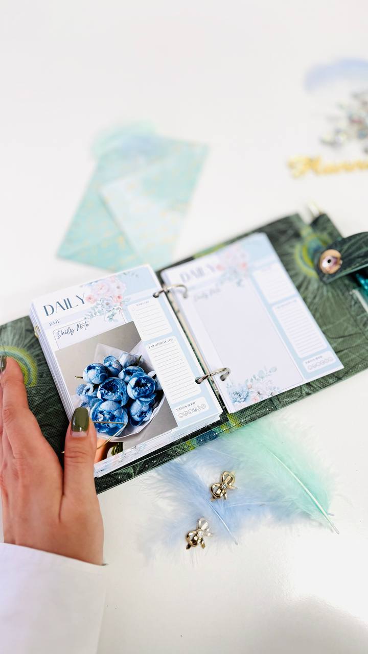 Exclusive Leather mini planner A7 binder.