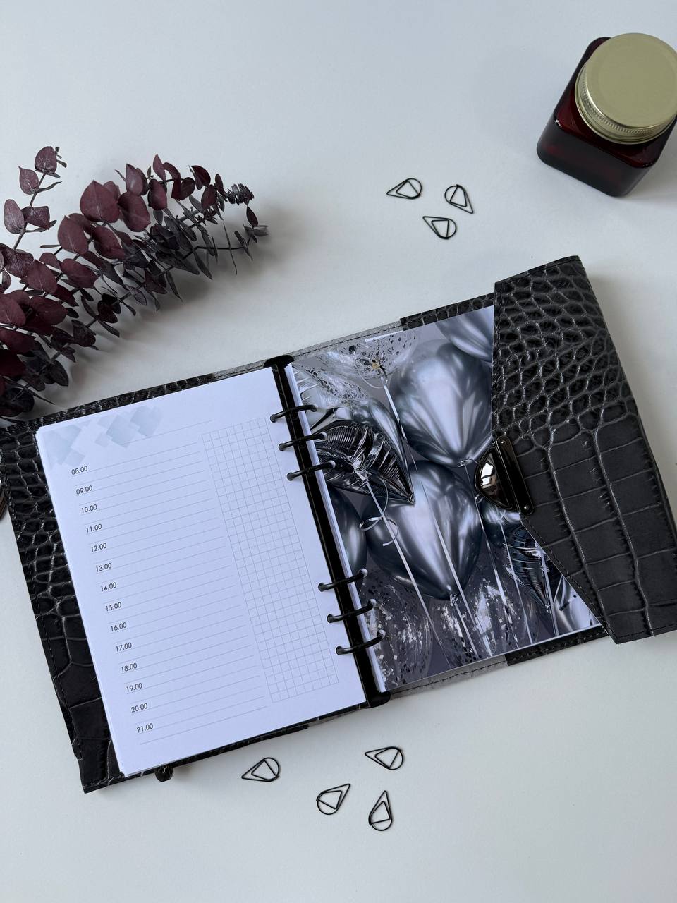 Natural Italian Leather Planner A5, Ringbuch a5, Leather template, A5 ring binder,Binder a5,Leather wallet template,Binder wallet.