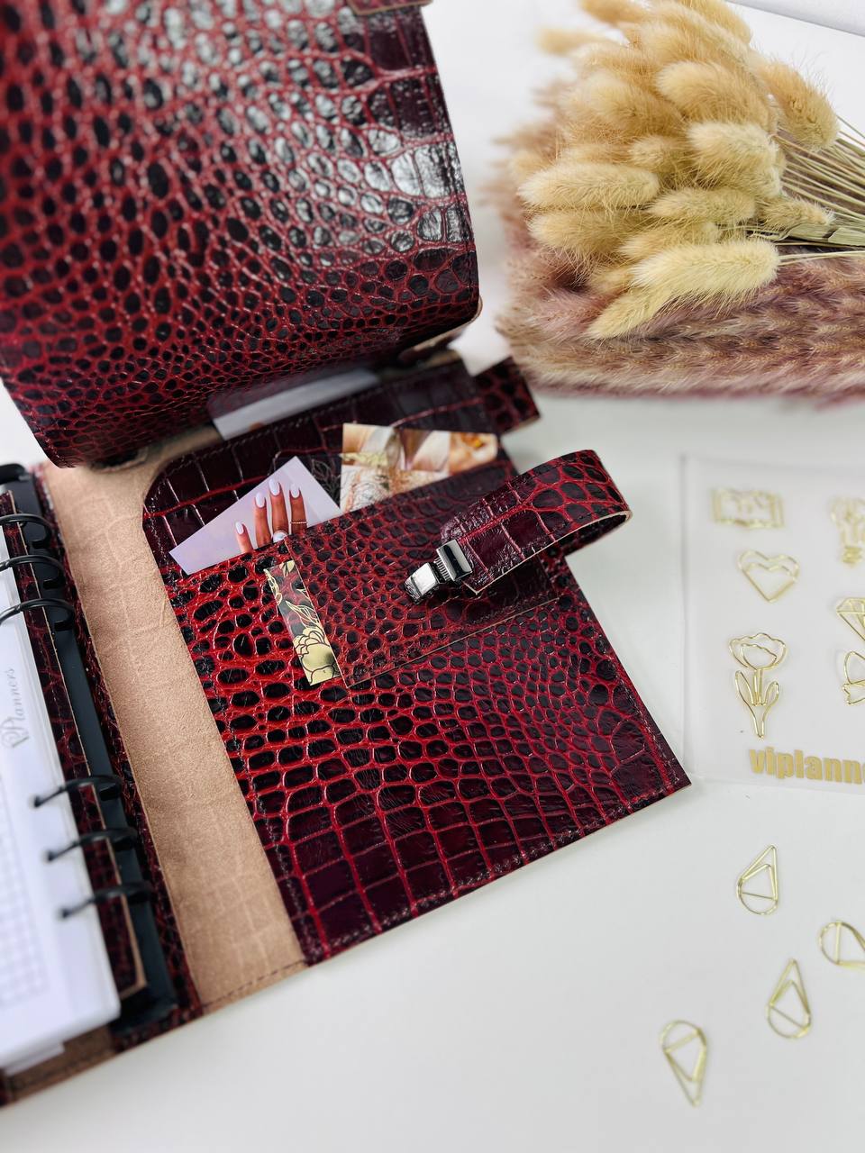 3 in 1 rare brown leather planner A5.