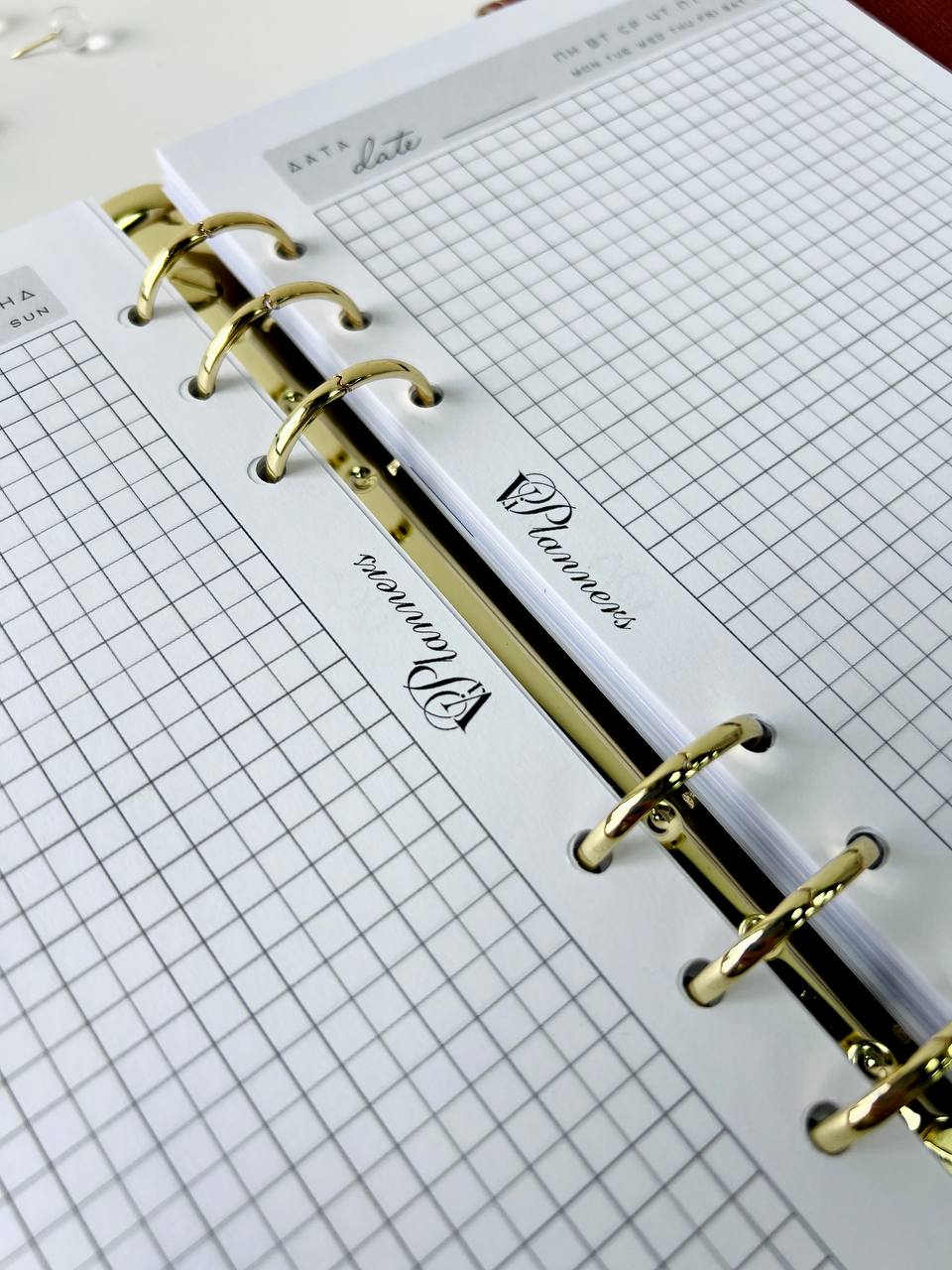 Natural Italian Leather Planner A5, Ringbuch a5, Leather template, A5 ring binder,Binder a5,Leather wallet template,Binder wallet.