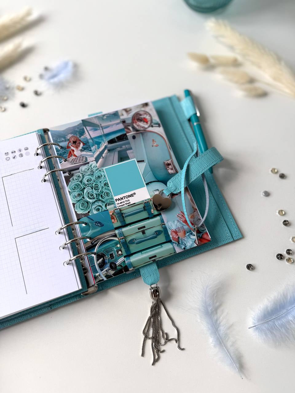 Natural Italian Leather Planner A5, Ringbuch a5, Leather template, A5 ring binder,Binder a5,Leather wallet template,Binder wallet.