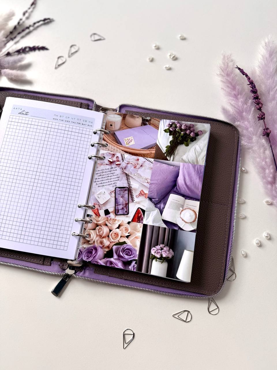 Leather zipper notebook. Natural Leather Planner A5, Ringbuch a5, Leather template, A5 ring binder,Binder a5,Leather wallet template,Binder