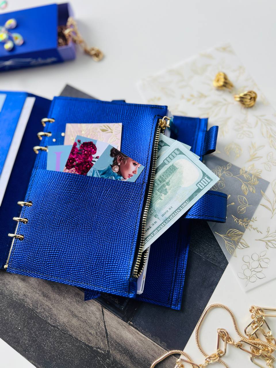 Leather notebook cover A5.