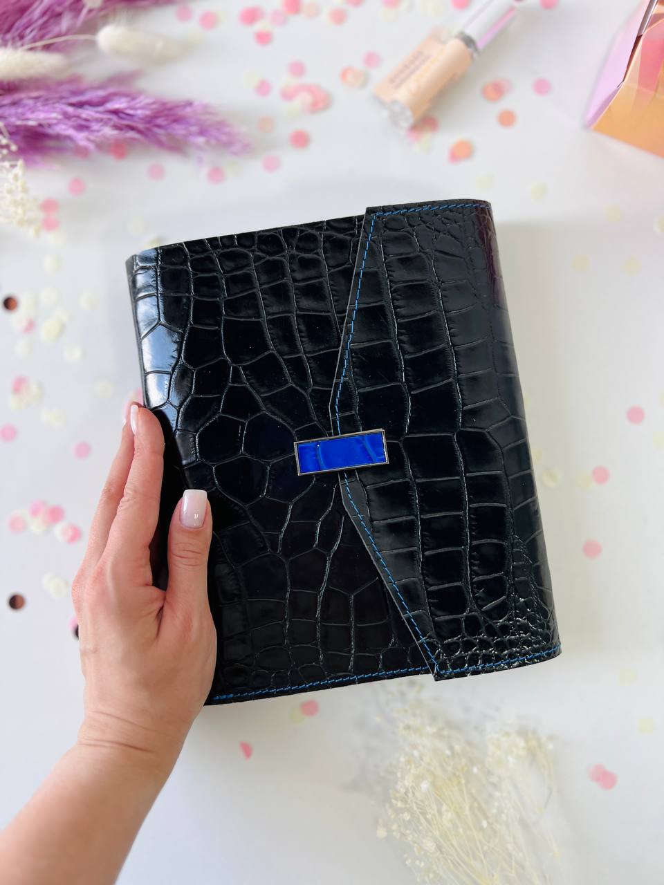 A5 Luxe Leather Notebook Sleeve