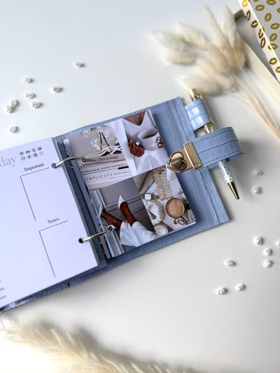 Leather mini planner A7, mini planner,personal size, study stationery, passport size notebook, leather wallet binder planner daily.