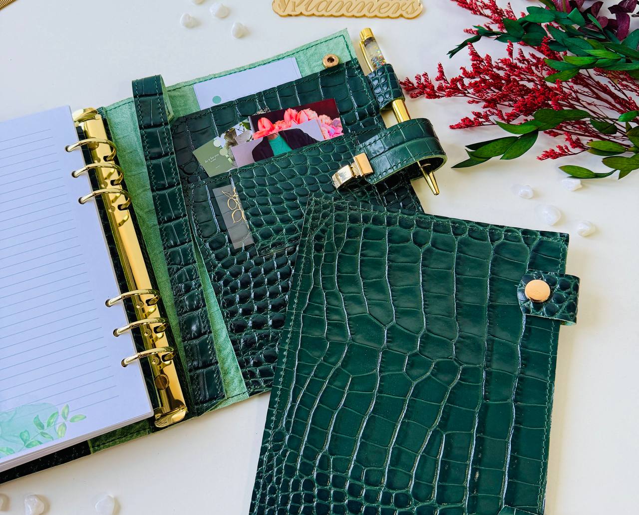 3in1 leather notebook cover A5 just for documents A5 format.