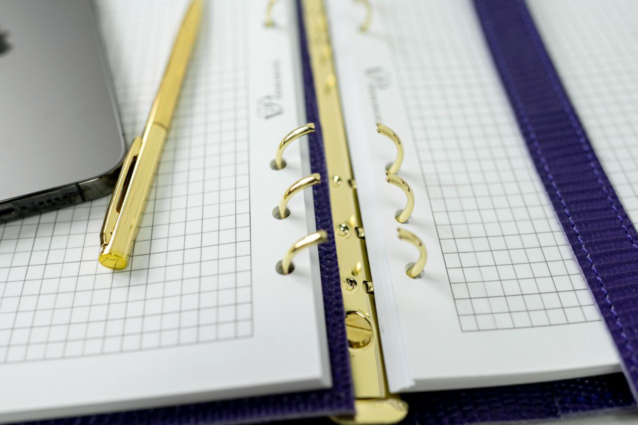 Natural Italian Leather Planner A5, Ringbuch a5, Leather template, A5 ring binder,Binder a5,Leather wallet template,Binder wallet.
