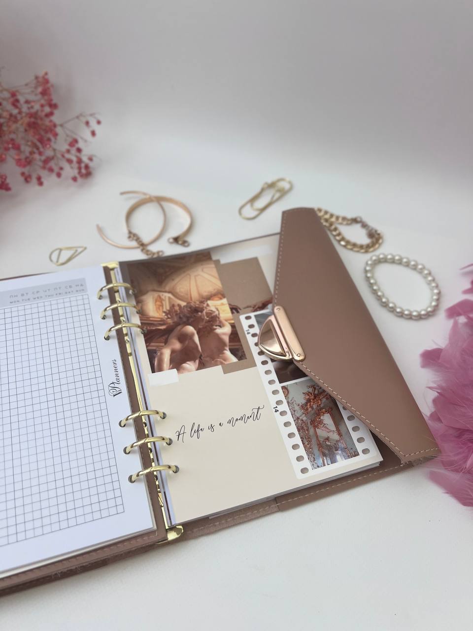 Natural Leather Planner A5, Leather template, A5 ring binder,Binder a5,Leather wallet template,Binder wallet.