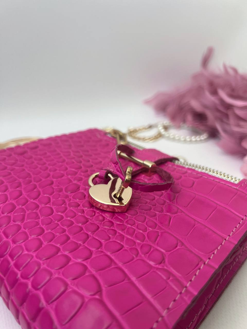 Hot pink leather notebook cover A7 mini wallet planner.