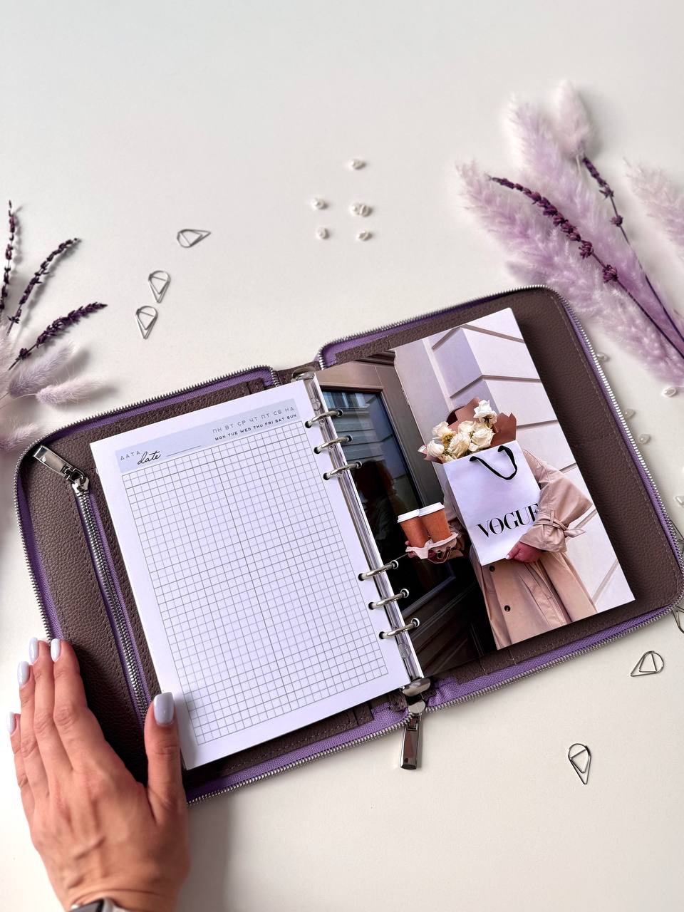 Leather zipper notebook. Natural Leather Planner A5, Ringbuch a5, Leather template, A5 ring binder,Binder a5,Leather wallet template,Binder