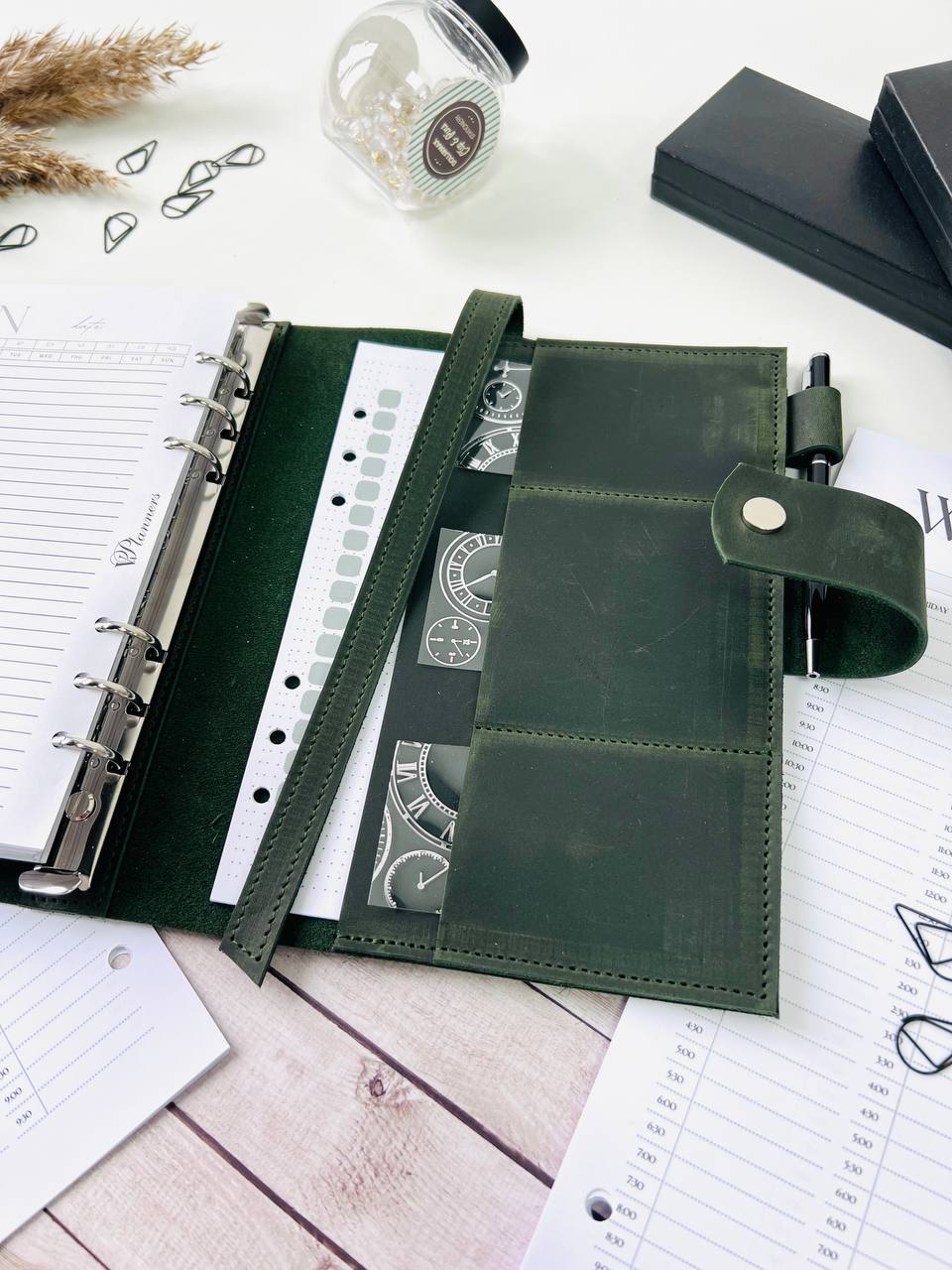 Leather Planner notebook cover A5, Leather Bullet Journal,Leather Sketchbook,Executive Leather Planner,Handmade Leather crazy horse.