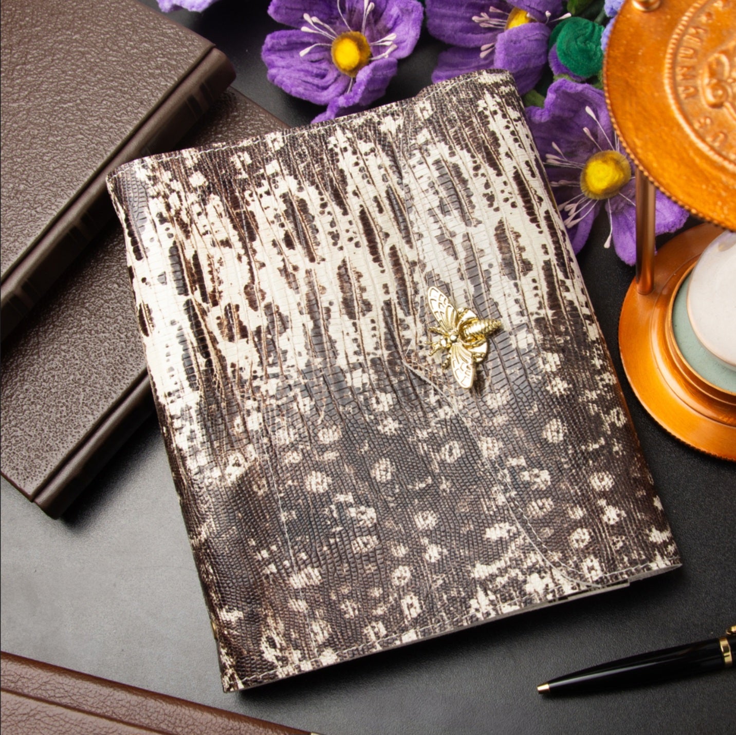 Cyprus, Limassol. Rare natural Leather notebook cover A5.
