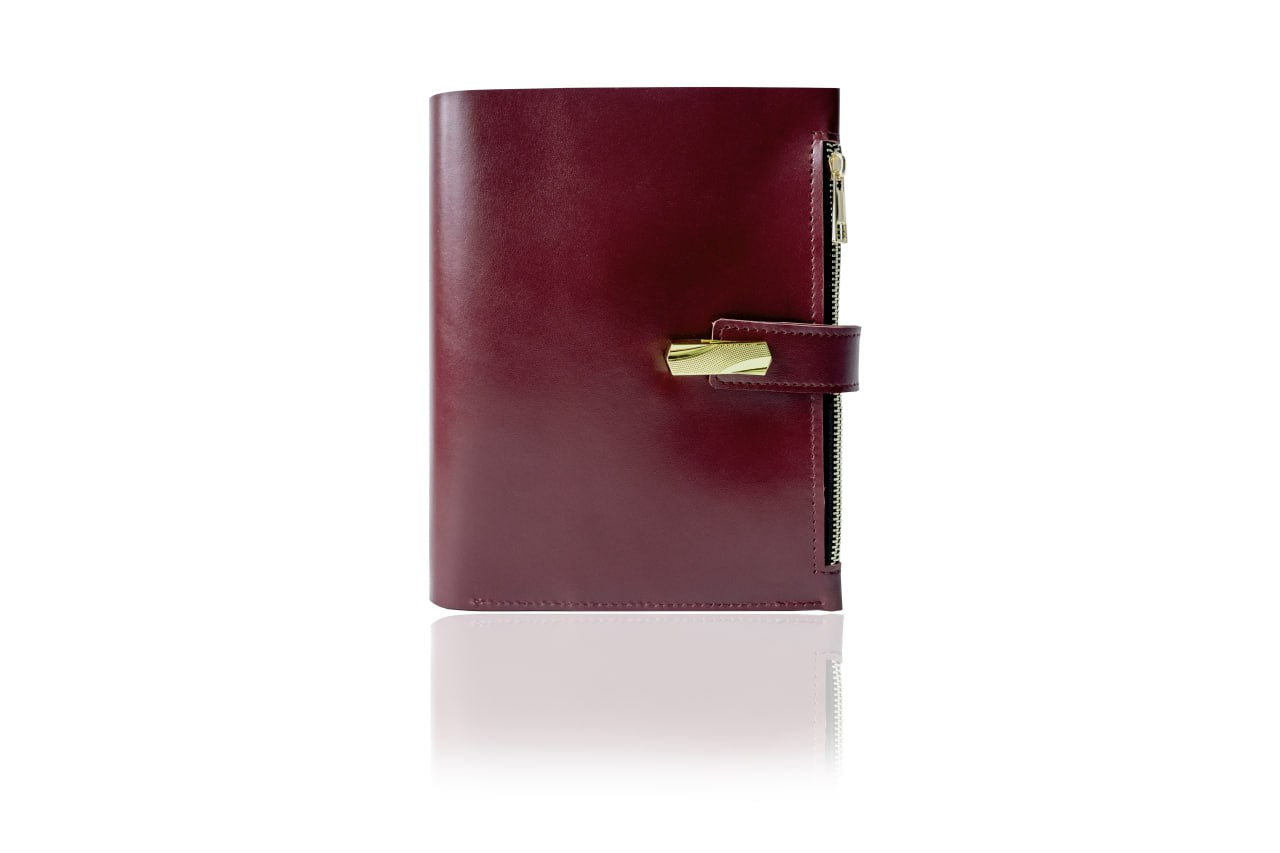 Leather cover A5 - for documents A5 and A4 size.