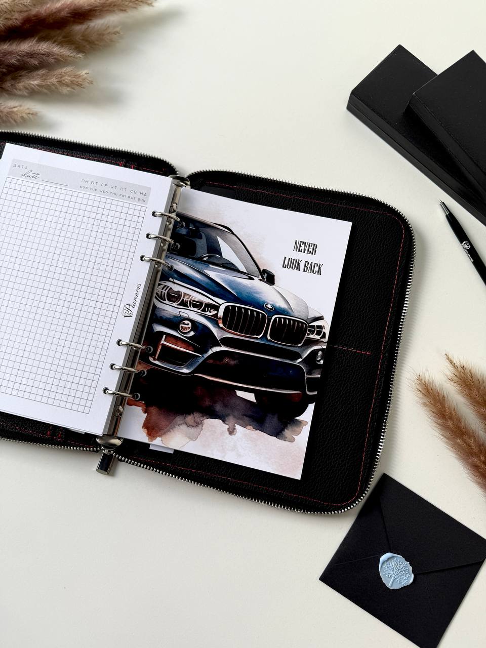 Leather zipper notebook. Natural Leather Planner A5, Ringbuch a5, Leather template, A5 ring binder,Binder a5,Leather wallet template,Binder