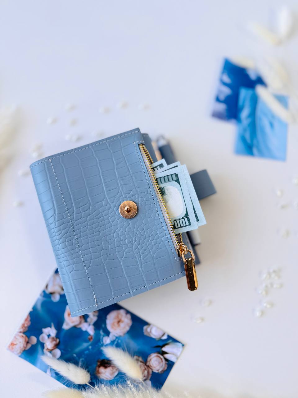 Leather mini notebook cover A7 binder,Planner A7 binder personal size, leather planner, planner binder 2 rings, time diary for work