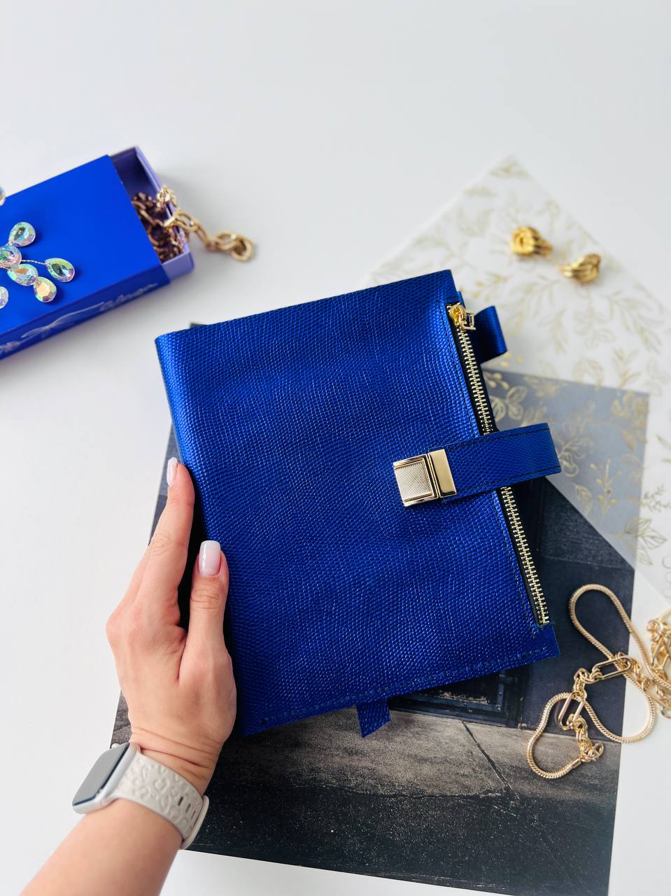 Leather notebook cover A5.