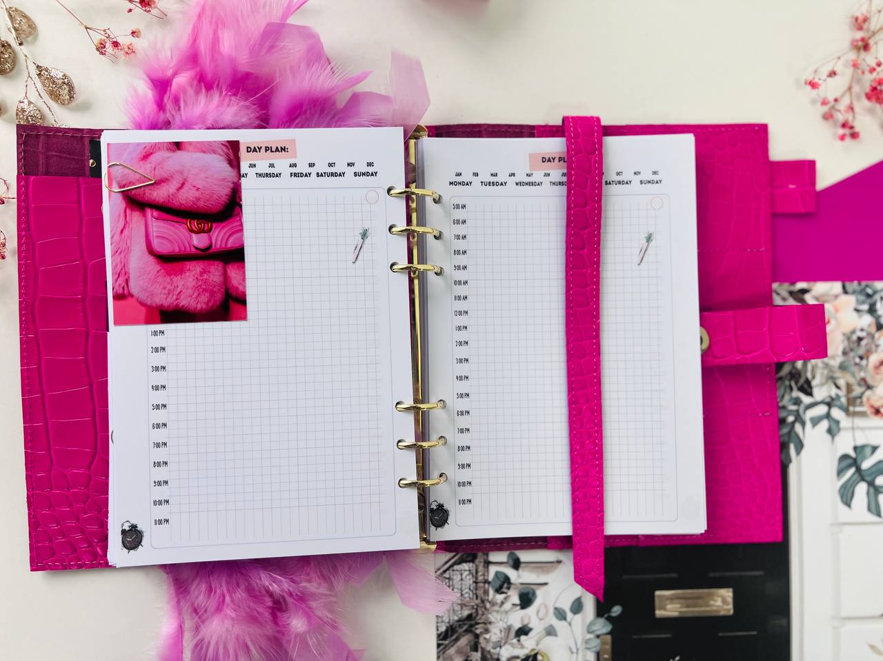 Pink Luxe A5 Planner - Daily Chic Organizer