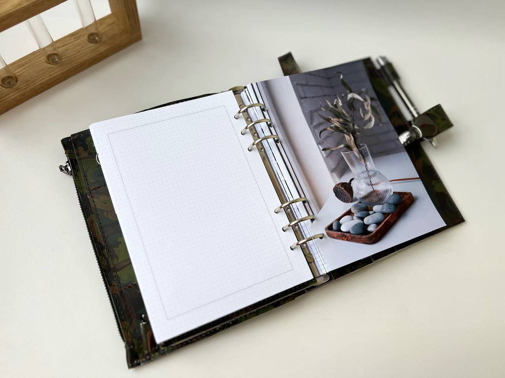 Cyprus, Limassol. Green leather planner A5.