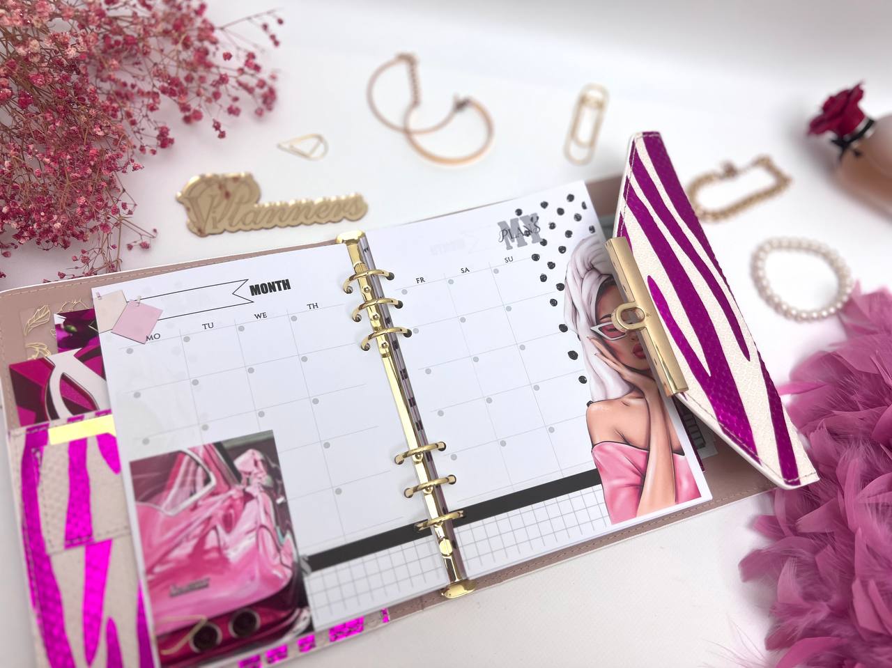 Hard leather cover A5 big binder.