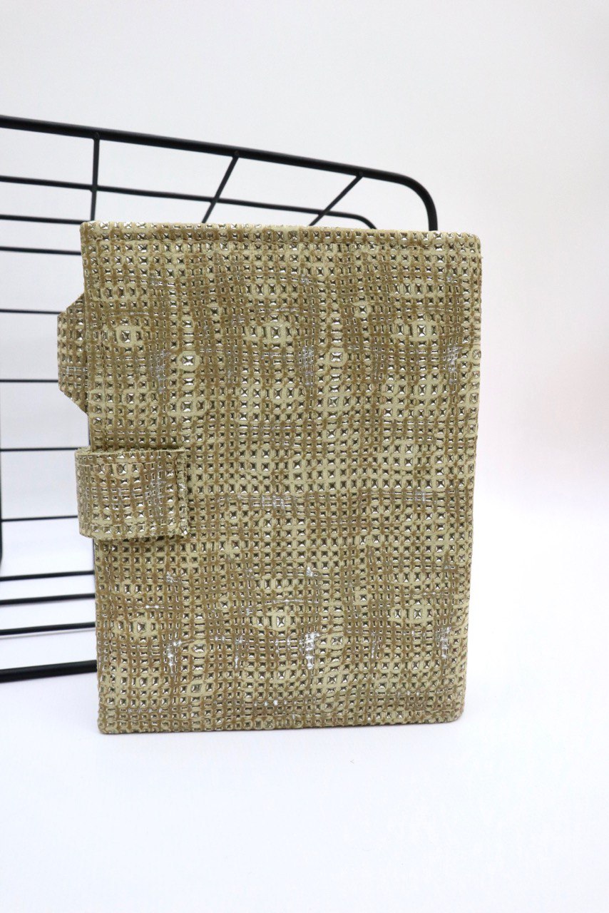 Mini leather notebook A7, 400 pages for the note.