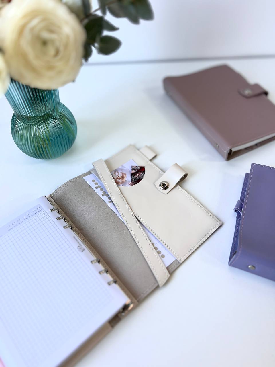 Cyprus, Limassol,  stationery items. Leather notebook cover A5,  classic collection.