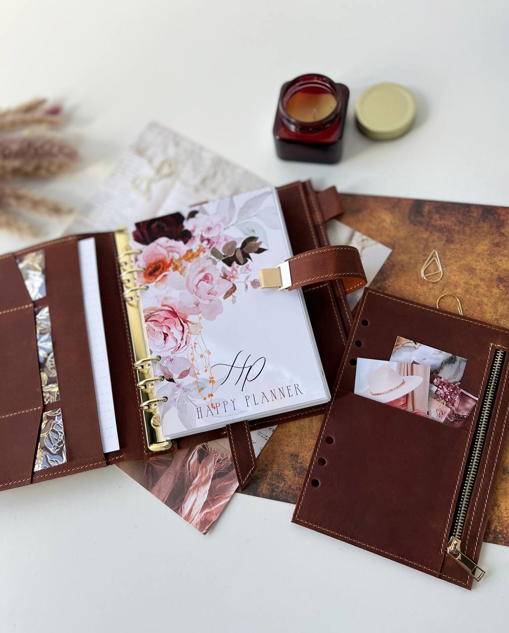 Leather Planner notebook cover A5, Leather Bullet Journal,Leather Sketchbook,Executive Leather Planner,Handmade Leather crazy horse.