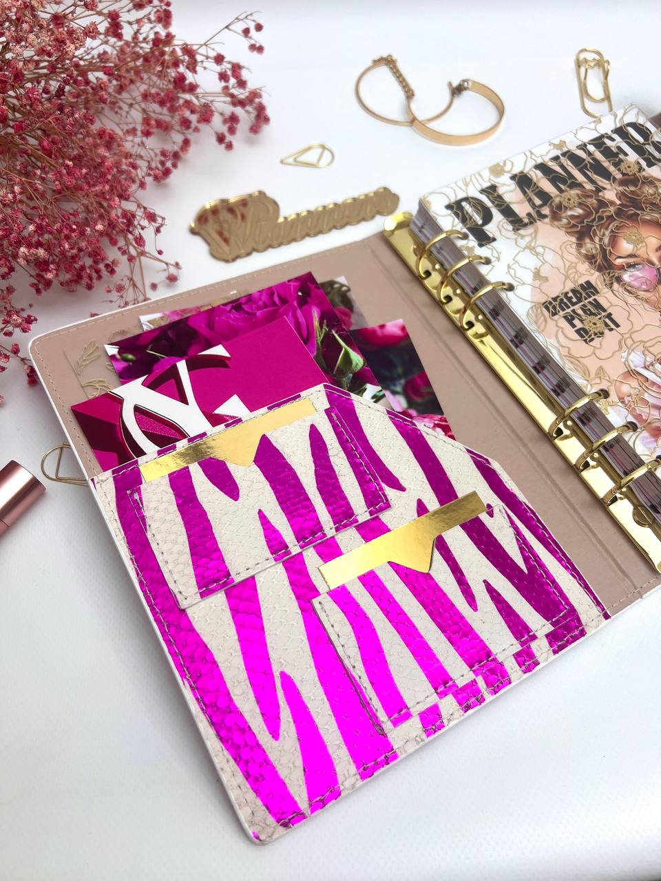 Hard leather cover A5 big binder.