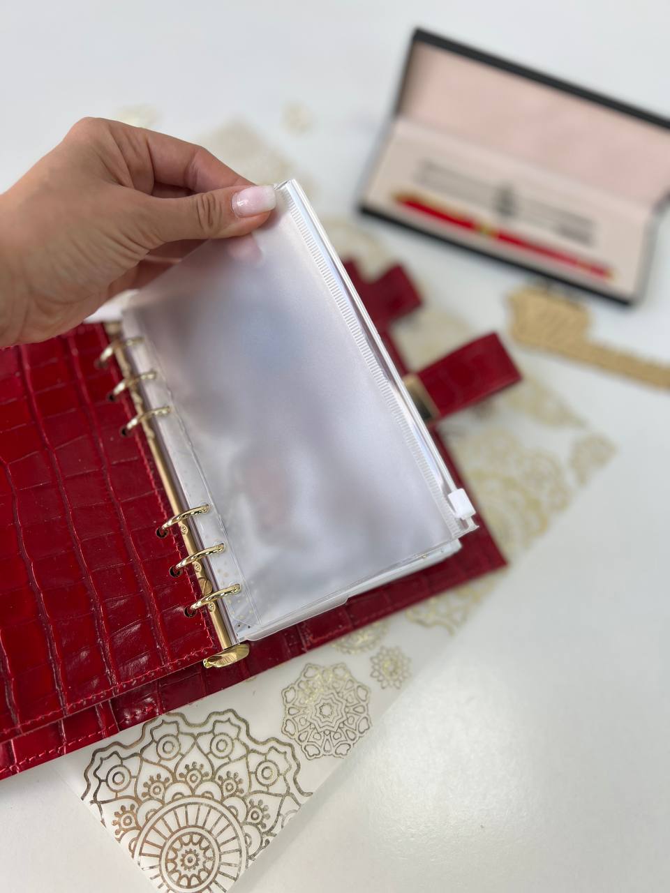 A6 NEW SIZE leather double planner cover binder 6 rings binder, dated planner, leather planner, gift for her, medium size planner.