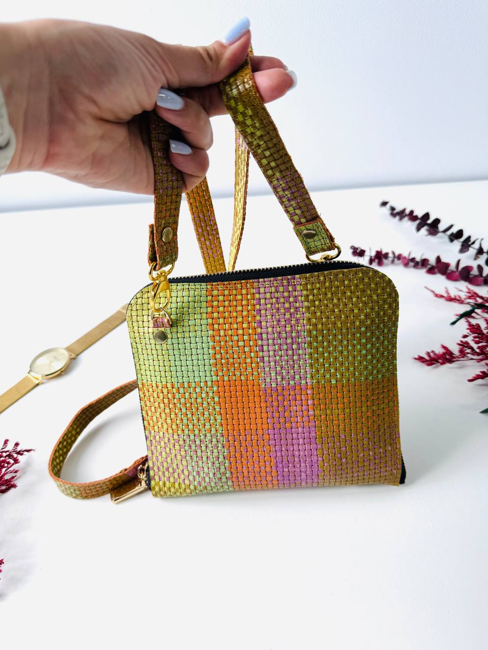 Leather bag mini planner A7, mini planner,personal size, study stationery, passport size notebook, leather wallet binder planner daily.