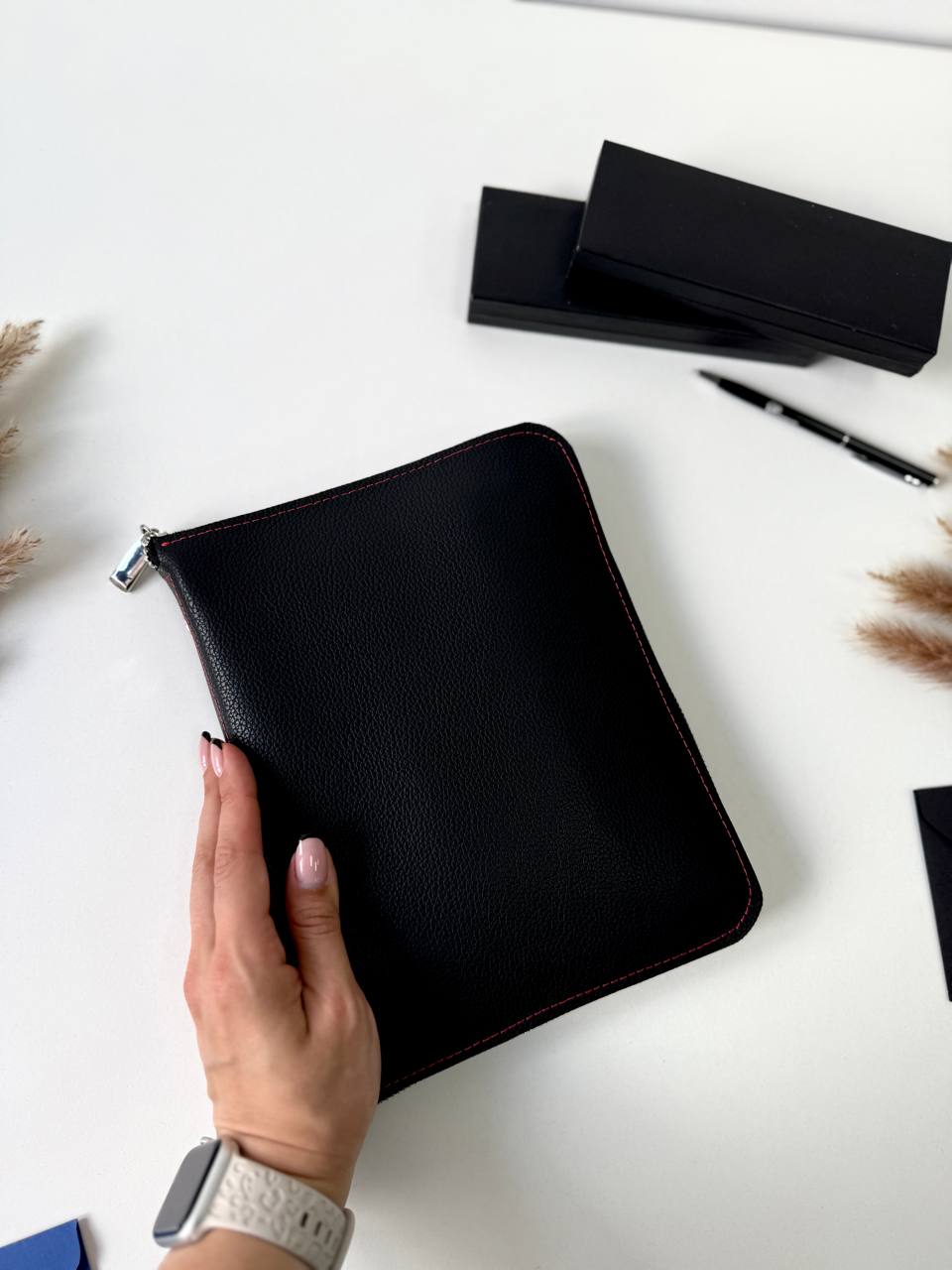 Leather zipper notebook. Natural Leather Planner A5, Ringbuch a5, Leather template, A5 ring binder,Binder a5,Leather wallet template,Binder