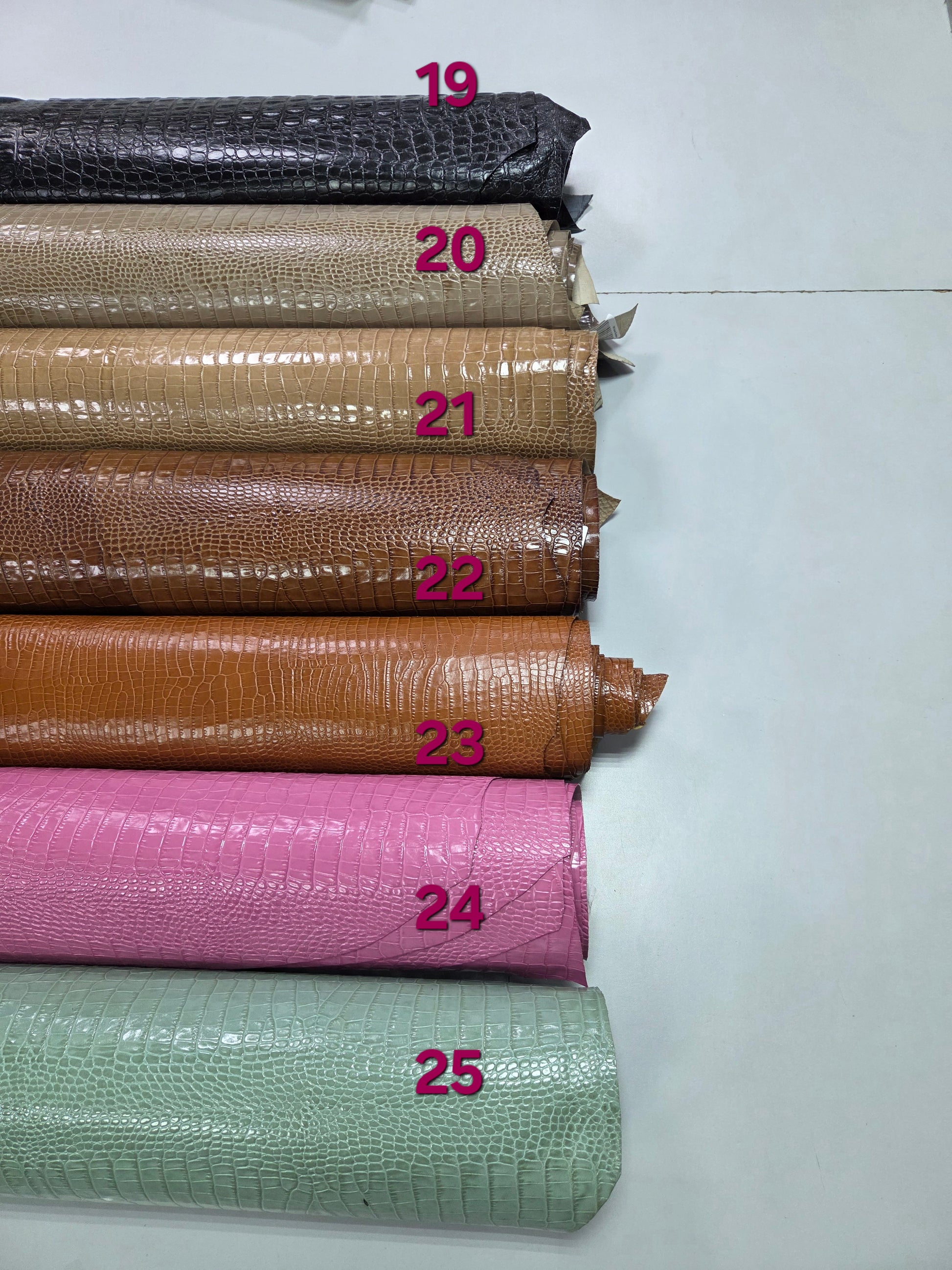 Leather for individual order.