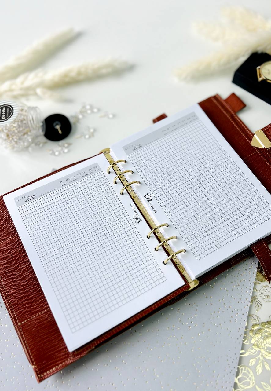 Natural Italian Leather Planner A5, Ringbuch a5, Leather template, A5 ring binder,Binder a5,Leather wallet template,Binder wallet.