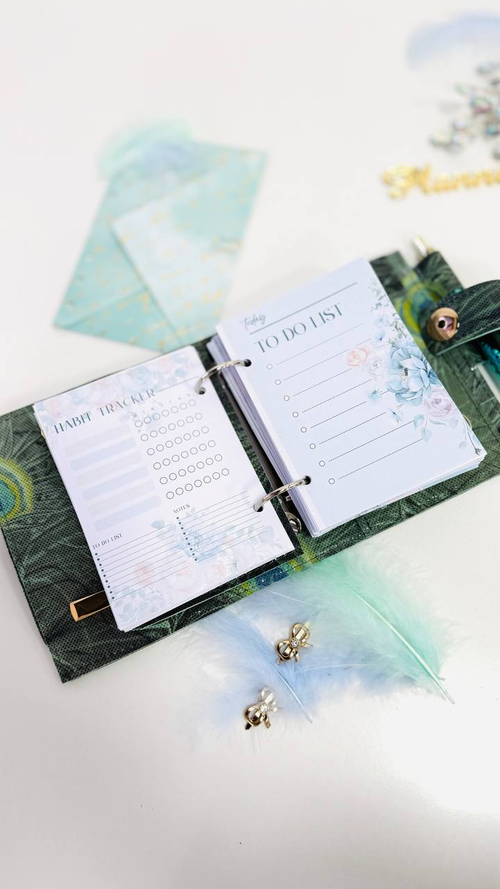 Exclusive Leather mini planner A7 binder.
