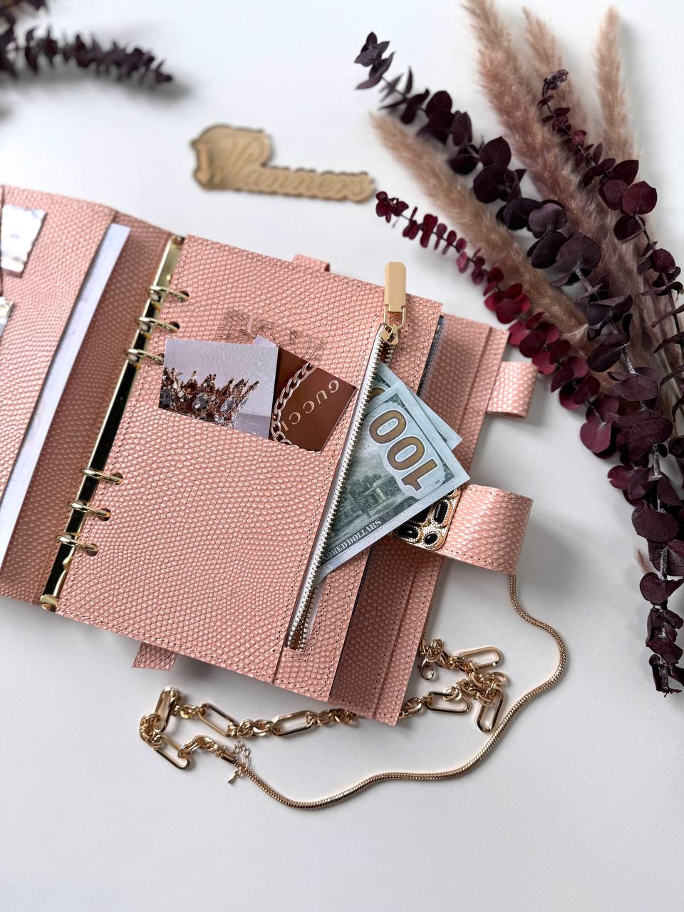Natural Italian Leather Planner A5, Ringbuch a5, Leather template, A5 ring binder,Binder a5,Leather wallet template,Binder wallet.